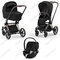 Детская коляска Cybex Priam IV 3 в 1 Sepia Black шасси Rosegold