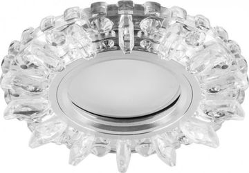 Спот Feron со светод.подсв. 15 LED MR16 50Вт G5.3 прозр+синий