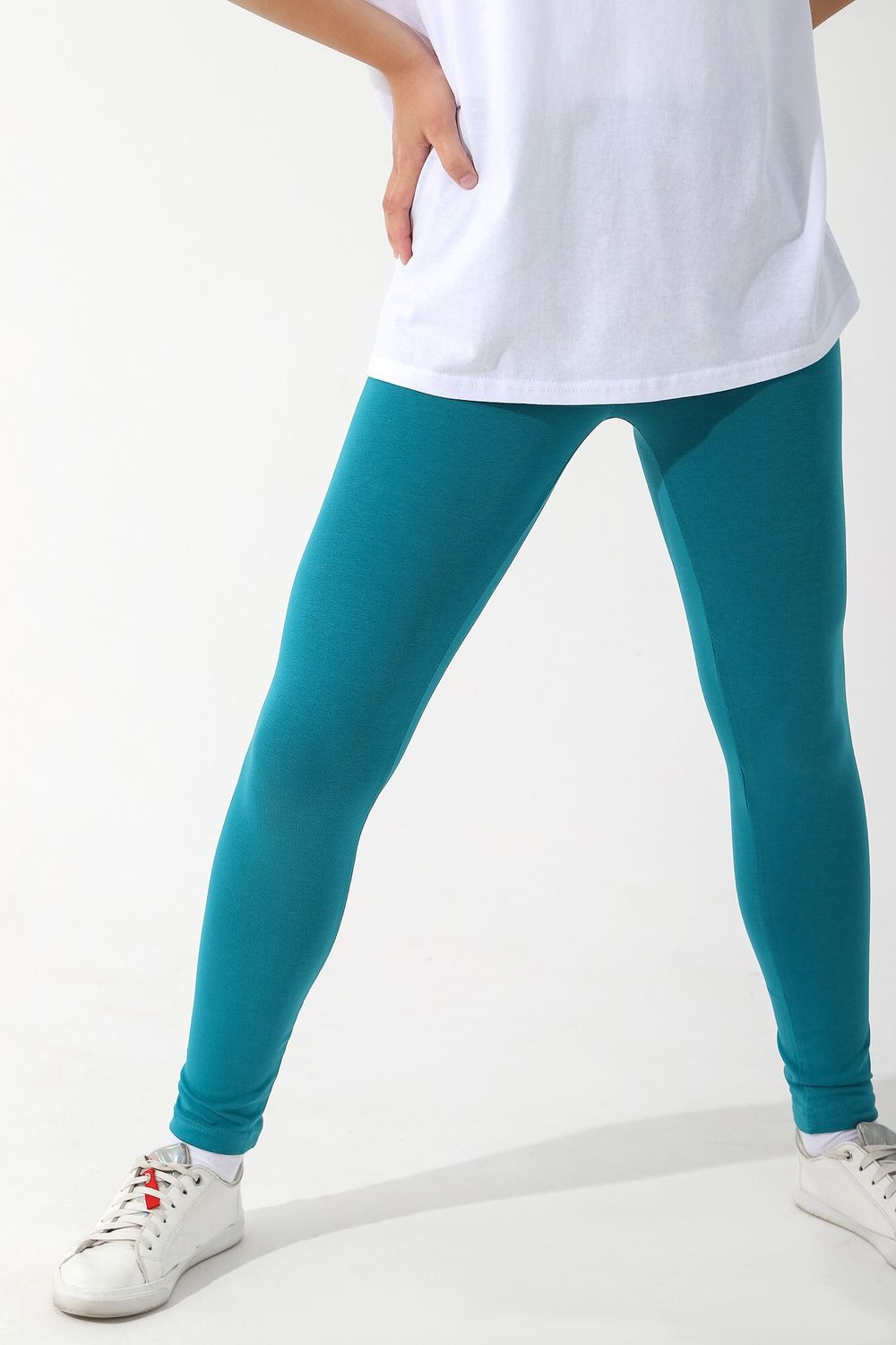 Брюки для девочки Легинсы №2 Виотекс ПЕТРОЛЬ