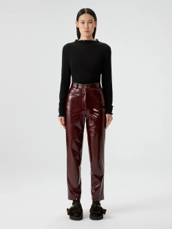 Брюки бордовые из лаке OLA OLA