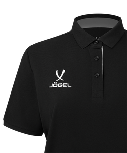 Поло женское JÖGEL PREMIER PerFormDRY CVC Polo W, черный