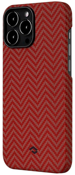 Чехол для IPhone 13 (KI1307M) Pitaka MagEZ Case 2 red-orange