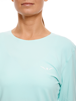 ЛОНГСЛИВ УТЕПЛЕННЫЙ ЖЕНСКИЙ WARM LONG SLEEVES TEE | AQUA