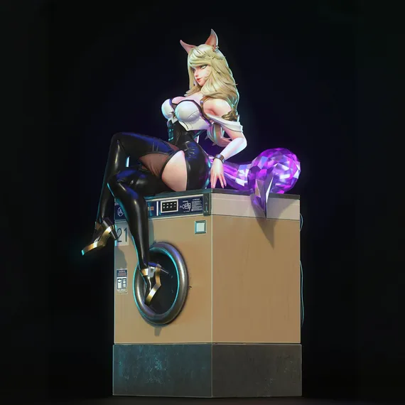 Ahri on laundry - K/DA