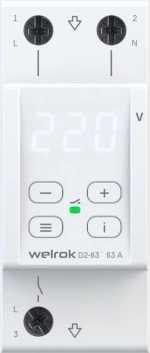 Реле напряжения Welrok D2-63