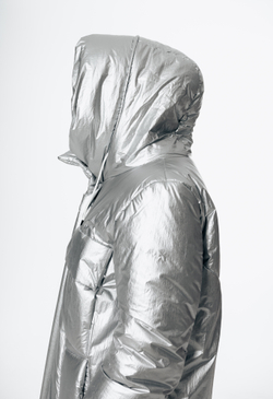 Длиный пуховик Naona Mazzotti с наполнителем - микрогель