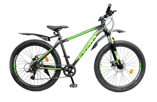 Вело 26" VARMA OFF-ROAD 2.0 26" р.17 черно-зеленый 8ск ст.