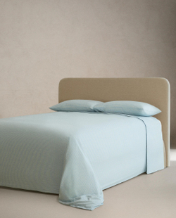 Простыня Zara Home сатин, хлопок 100%, в полоску, 6155/089