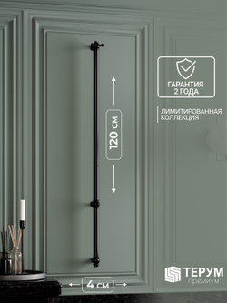 Полотенцесушитель Винтаж 1 120х4 Черный лак