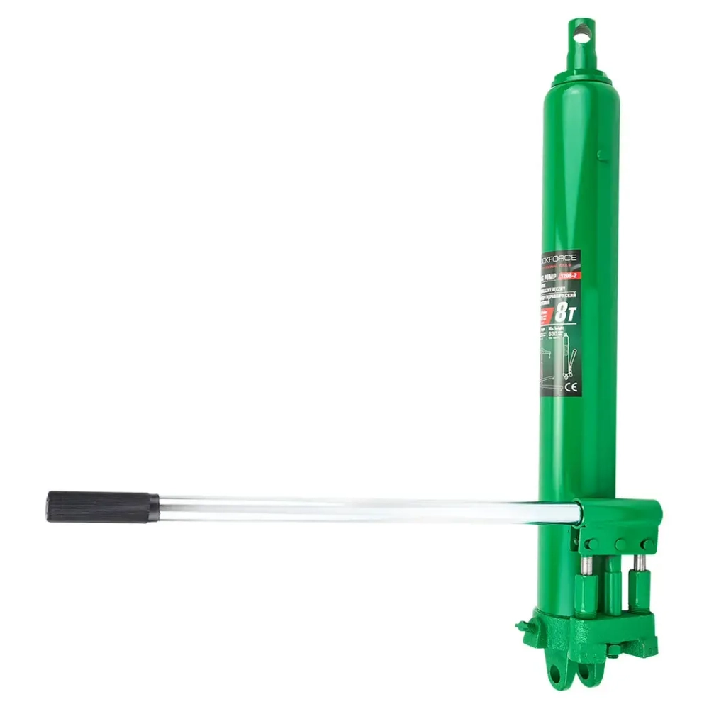 Цилиндр гидравлический удлиненный с двухштоковым насосом, 8т (общая длина - 660мм, ход штока - 500мм) RockForce##Rock FORCE RF-1208-2