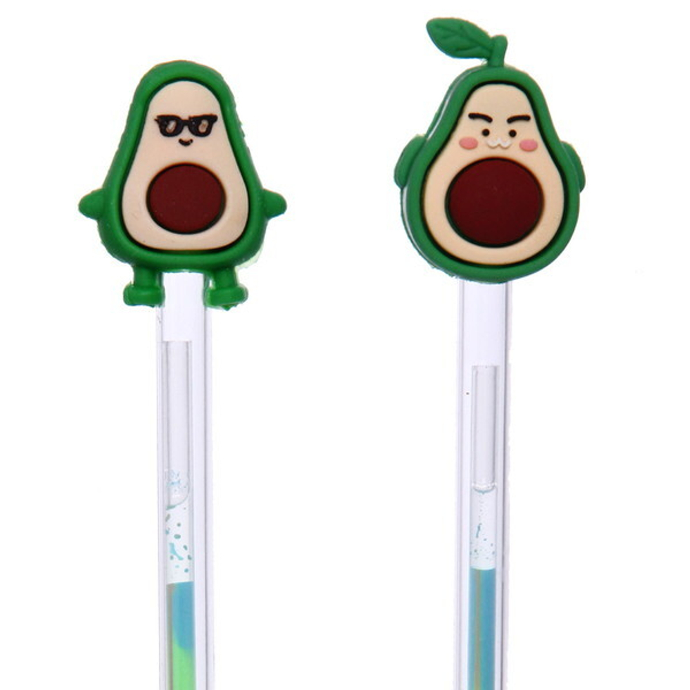 Ручка гелевая, многоцветная «Авокадо», 3 цвета, 19 см