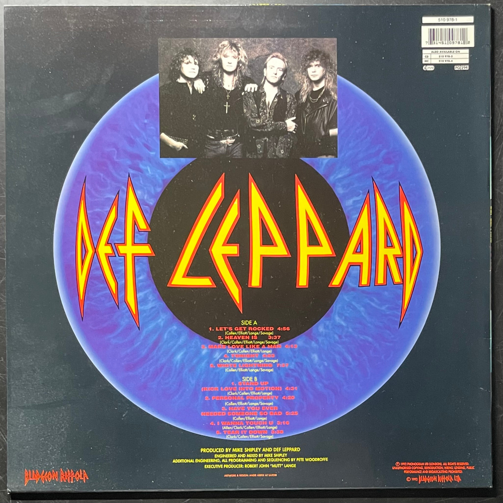 Def Leppard - Adrenalize (Голландия 1992г.)