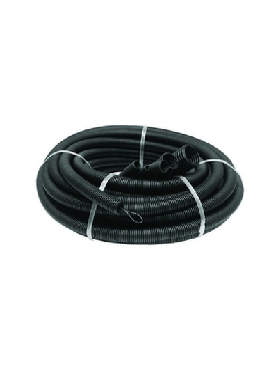 Труба гофрированная ПНД легкая d16мм с протяжкой черн. (уп.100м) Ruvinil 21601