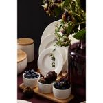 Набор из 3 чаш на деревянной подставке soft ripples, dual glazing, 200 мл