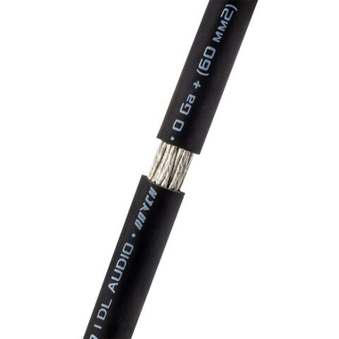 DL Audio Raven Power Cable 0 Ga Black | Кабель силовой медный луженый 0GA (53.5 кв.мм.)