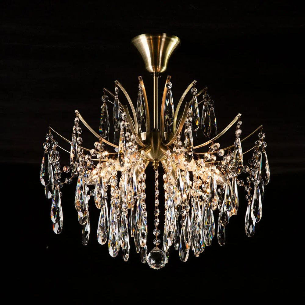 Citilux Селена CL302163 Люстра хрустальная Бронза