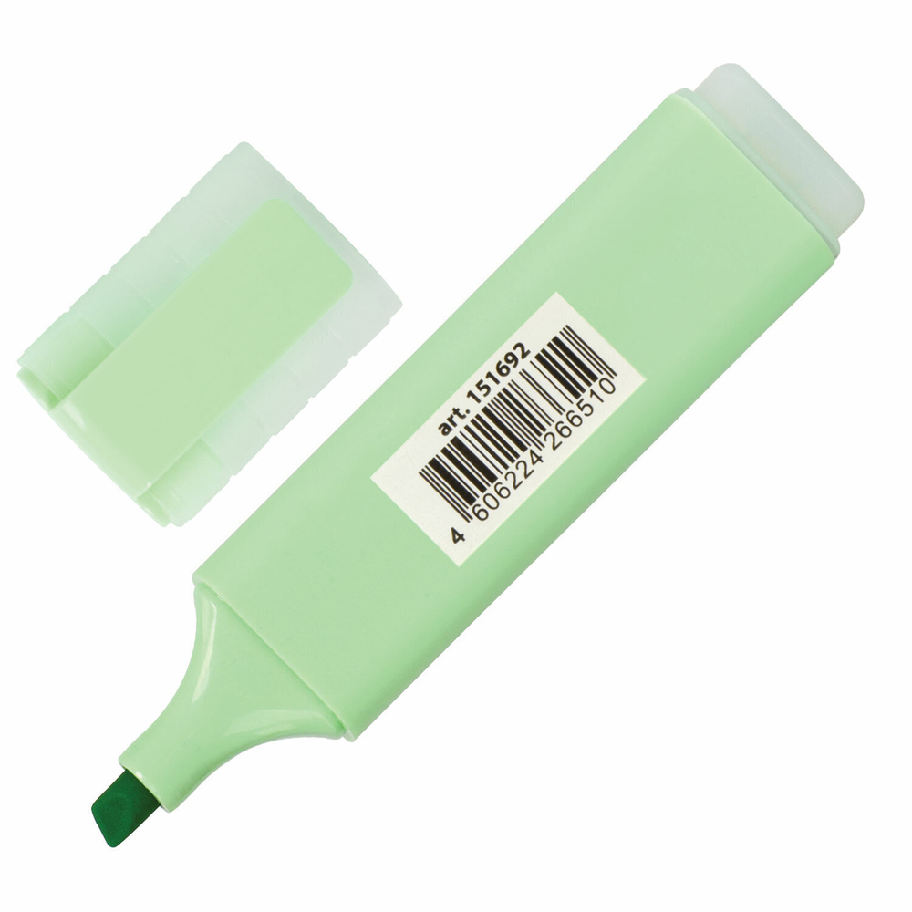 Текстовыделитель BRAUBERG "ORIGINAL PASTEL" МЯТА линия 1-5 мм (24 штуки в упаковке)