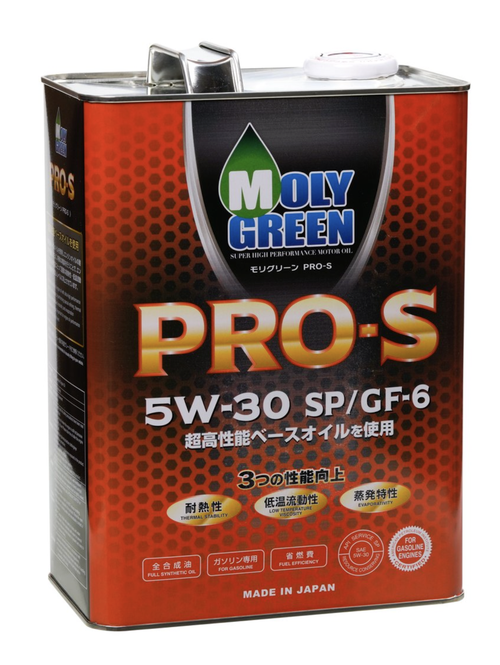 Масло моторное синтетическое MOLY GREEN PRO S 5W30 SP/GF-6 4л