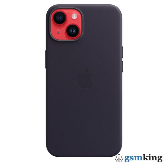 Apple Leather Case with MagSafe iPhone 14 Ink (Чёрный) MPP63ZM/A