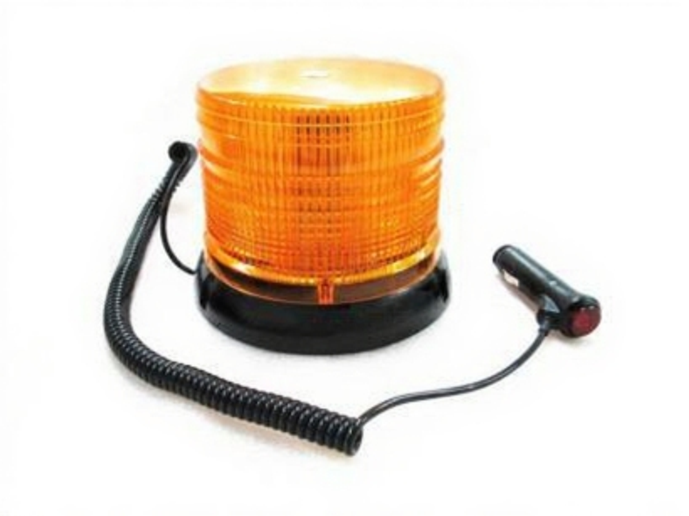 Маяк 12- 24V стробоскоп 2 режима 10-30V (светодиодный, на магните) (шнур 3м.)