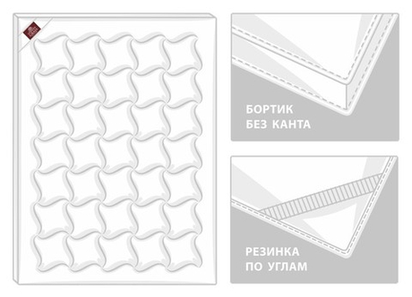 Наматрасник-топпер 200х200 German Grass Topper Cotton Grass