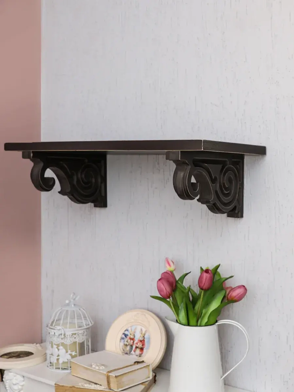 Полка настенная навесная 60*26 см