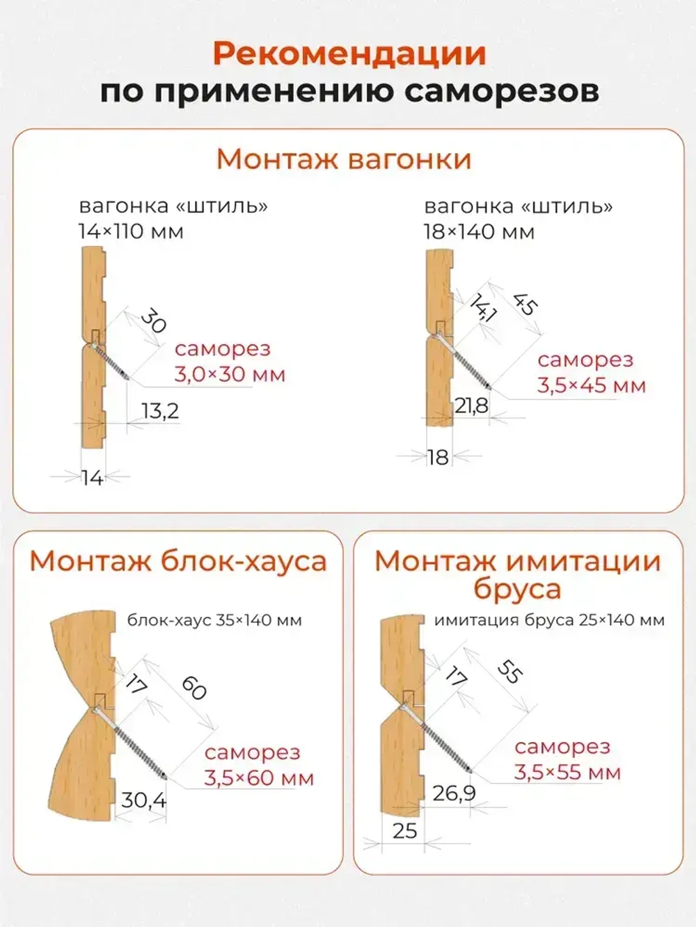 Саморез по дереву Гвозdeck (Гвоздек) для пола и внутренней отделки потайной 3.5*60 T10 с битой, 200 шт.