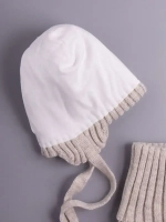 Шапка для девочки осенняя и снуд вязаные