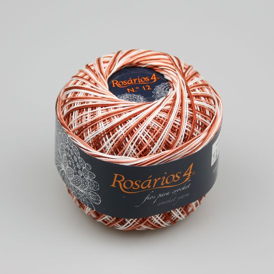 Пряжа ROSARIOS 4 Хлопок мерсеризованный принт № 12 (100% мерсеризованный хлопок)