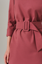 51602 Платье женское (брусничный)