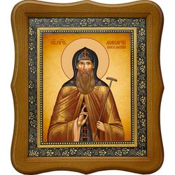 Макарий Писемский преподобный. Икона на холсте.