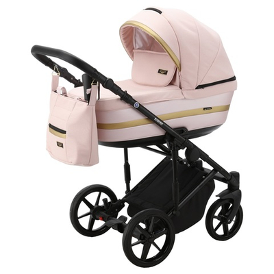 Adamex Rimini LUX RI-21 (3в1) Светло-розовая ткань + Розовая перламутровая экокожа