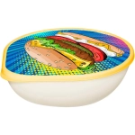 Набор: стакан с крышкой 550мл с декором + контейнер для хранения 0,4л с декором «IZI-GO»