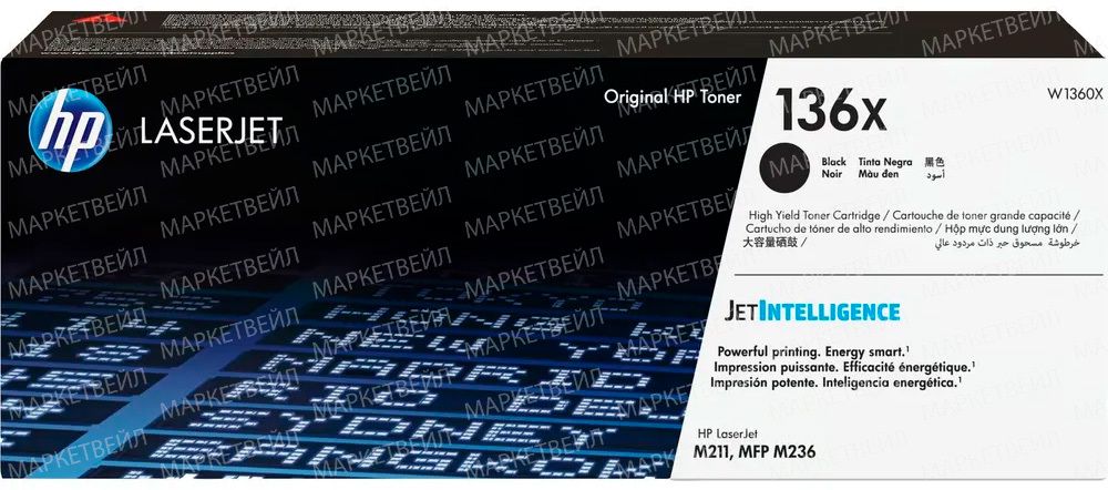 Картридж HP W1360X (136X) для LaserJet M211/M236 (2400 стр)