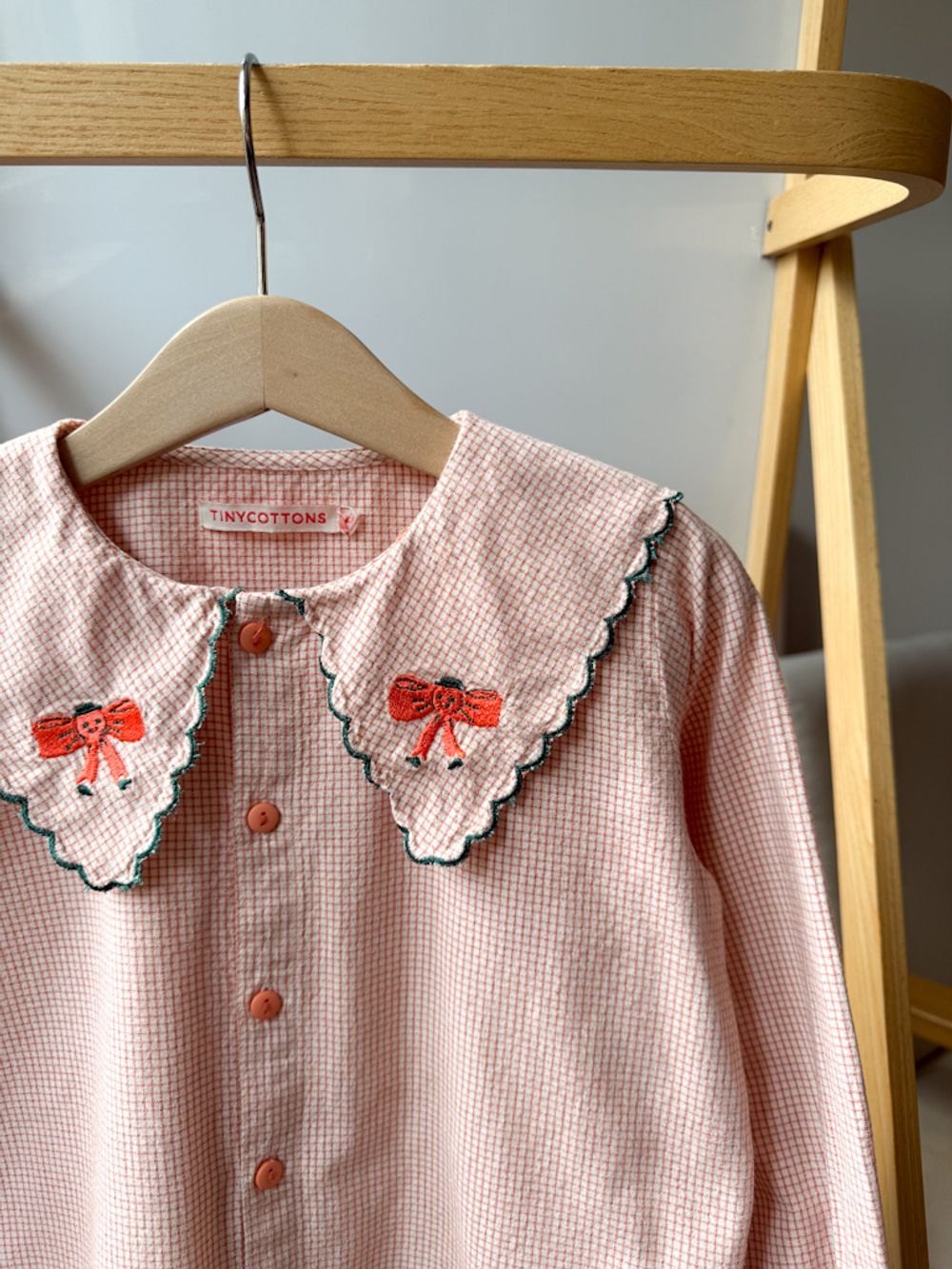 Хлопковая блузка Tinycottons, 110