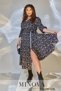 Платье 1538-черный Minova
