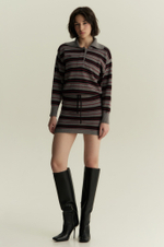 Поло укороченное в полоску 1’1’26