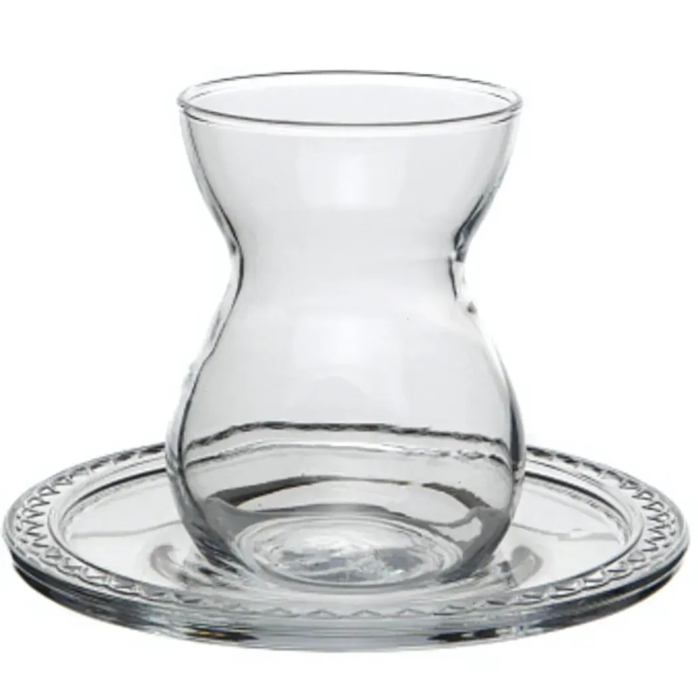 Чайный набор 12 предметов «ETNIK» (6стаканов 145мл+6блюдец) 96575