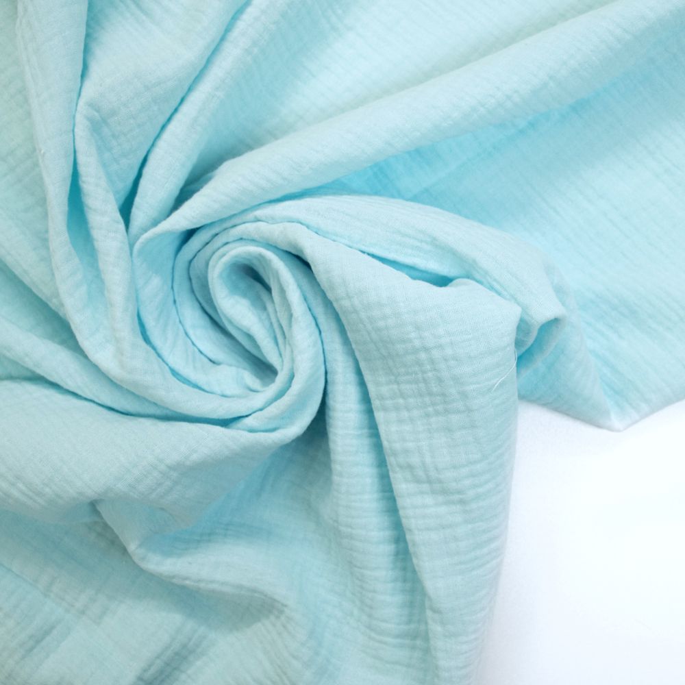 Муслин двухслойный «Светло-бирюзовый»