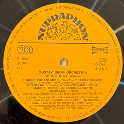 Виниловая пластинка Gustav Brom Orchestra – Artistry In Swing LP