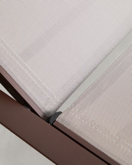 Шезлонг Capraia из коричневого алюминия