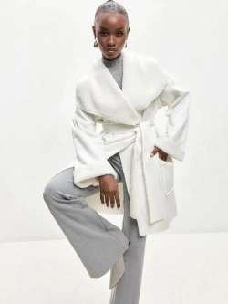 Пальто жакет демисезонное барашек