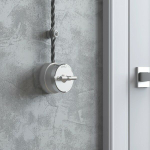 Выключатель на 4 положения двухклавишный Vintage (серебро матовый/хром)