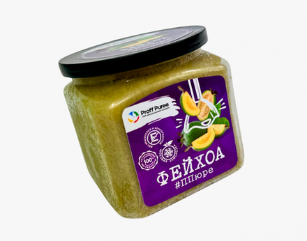 ПЮРЕ Proff Puree из фейхоа 10% сахара (Банка 500гр)
