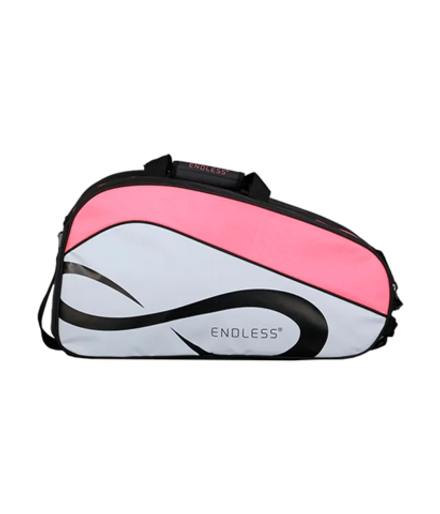Сумка для падел Endless Icon White-Pink, лёгкая и водоотталкивающая