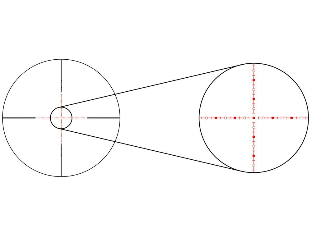 Прицел Gaut Obsidian 1-8x24, сетка 62 (Half MD)