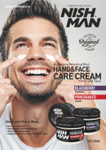 Nishman Hand & Face Care Cream Pomegranate - Крем для рук и лица Гранат 300 мл