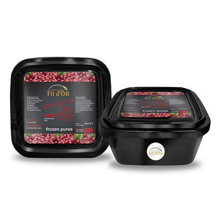Пюре вишня без сахара 100% 1кг пл/конт FIL D'OR™ Вьетнам (FD6020) (КОД 56312) (-18°С)