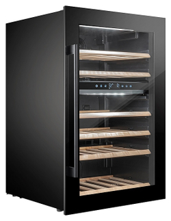Винный шкаф Temptech Oslo OZ90DB двухзонный черный