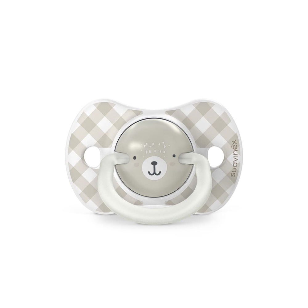 Набор пустышек Suavinex Night&Day Wild бежевый 6-18 мес, 2 шт